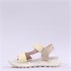 Hispanitas Ambar T-Bar Velcro Sandal - White Beige
